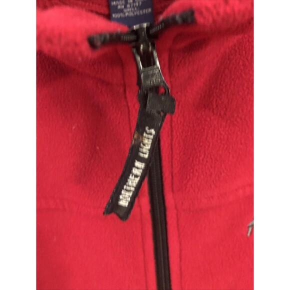 Unisex XL Northern Lights Clothing Fleece Zip Up Jacket Pockets Alaska Red - Picture 4 of 7